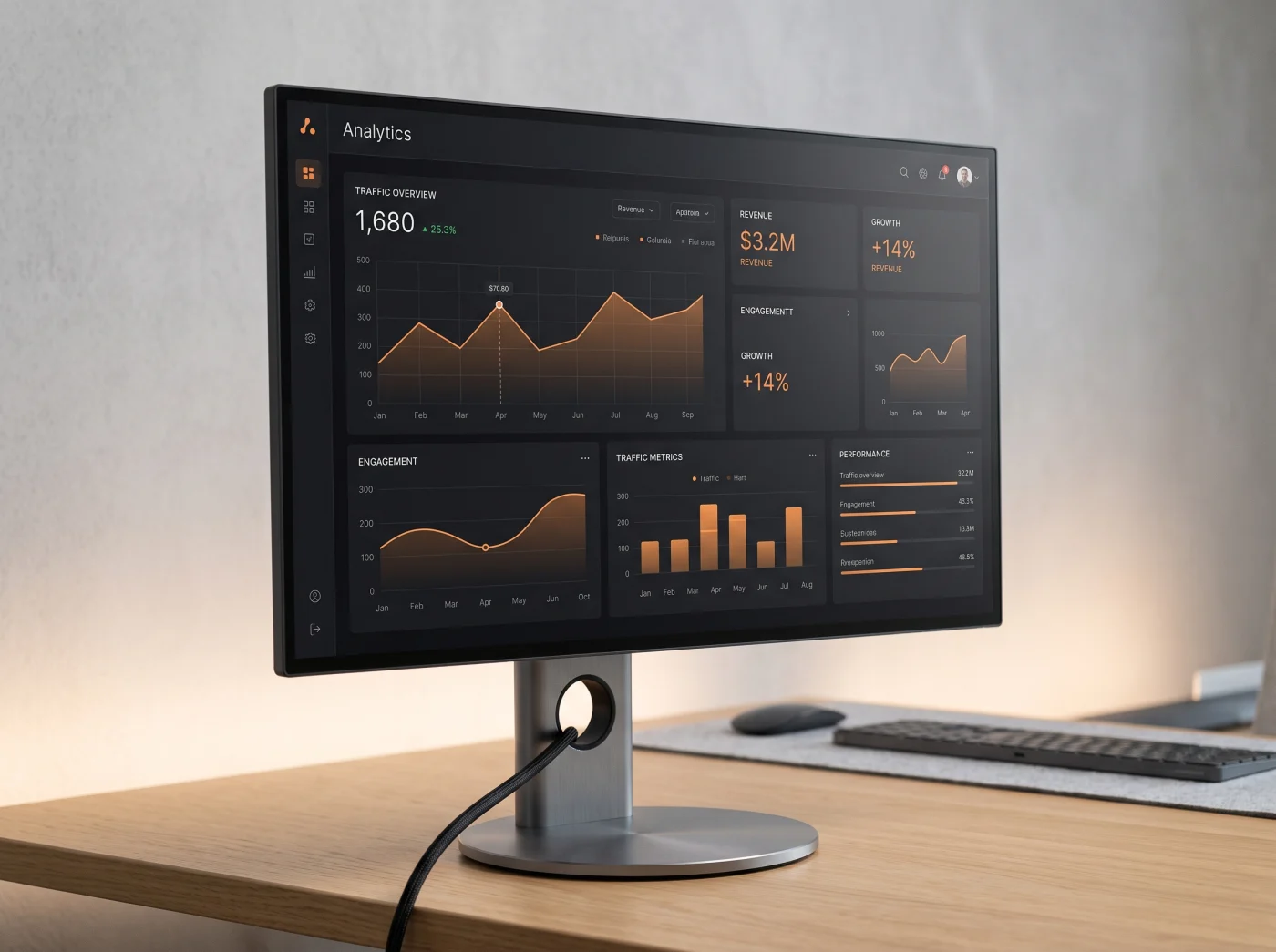 Dell UltraSharp U2723QE 27" 4K IPS Black USB-C Hub 90W RJ45 HDR400 - Photo 1